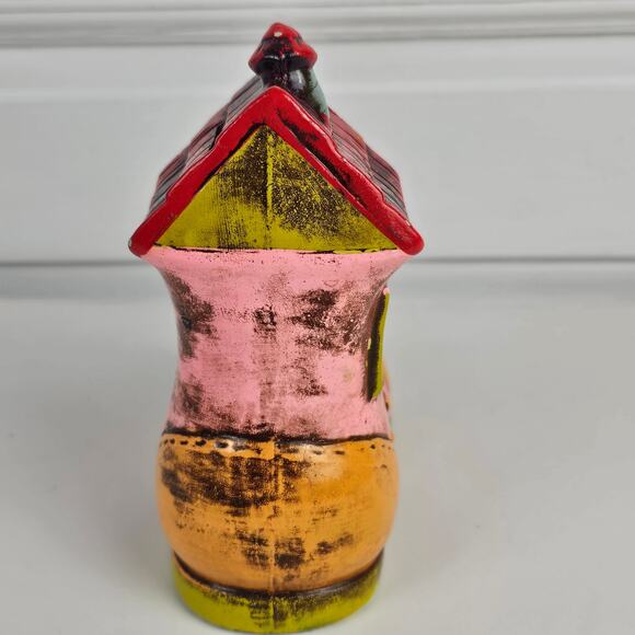 VTG RARE 1969 R. Dakin & Co Shoe House bank Japan pink orange red lime - Picture 5 of 11